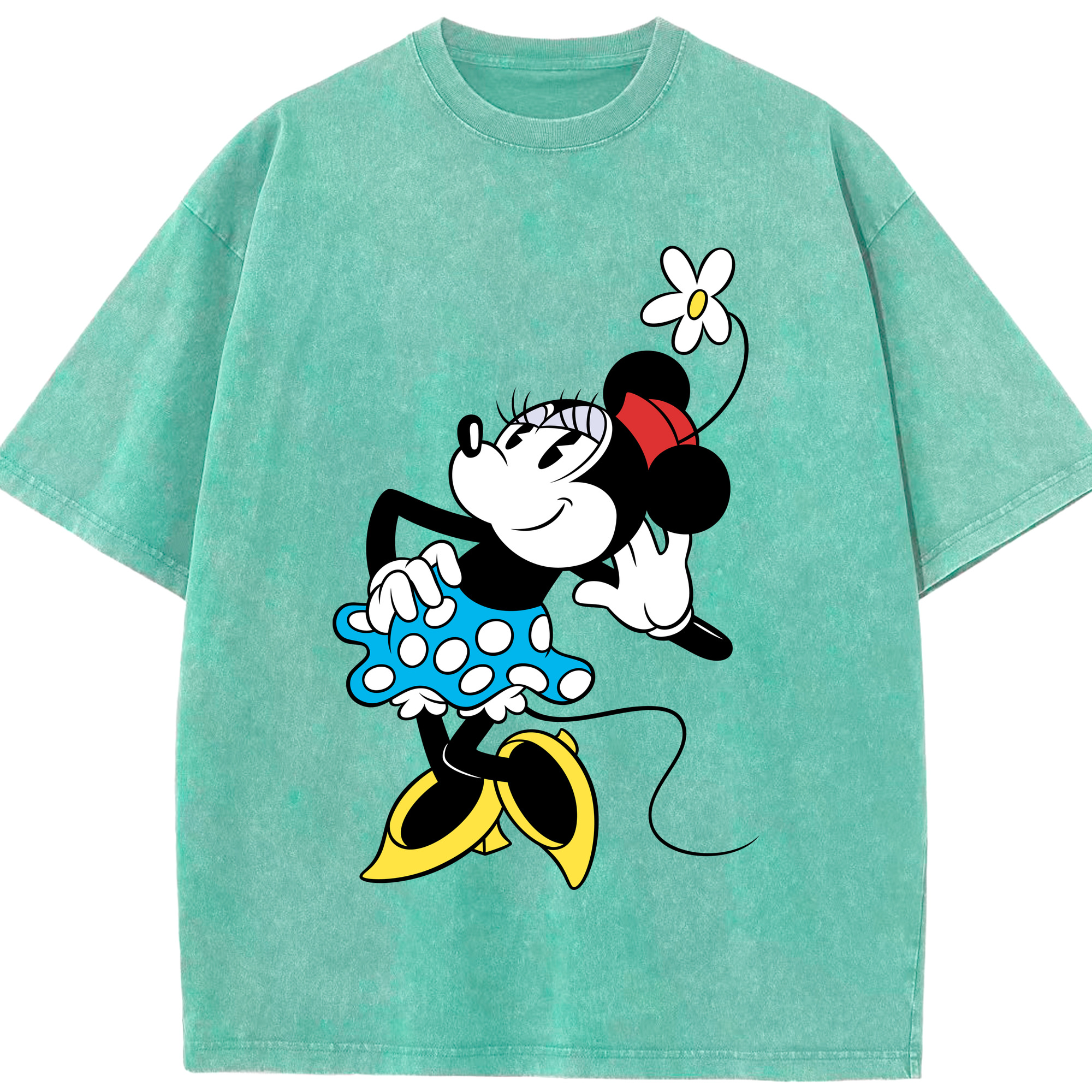 （画像用） ミッキーマウス Mickey Mouse 綿100% ヴィンテージ風 半袖Tシャツ（フロントプリント）